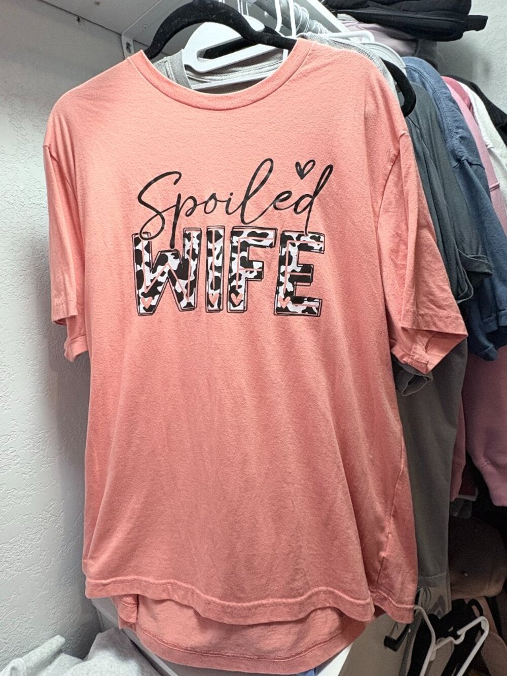 WOMEN'S SPOILED WIFE T SHIRT